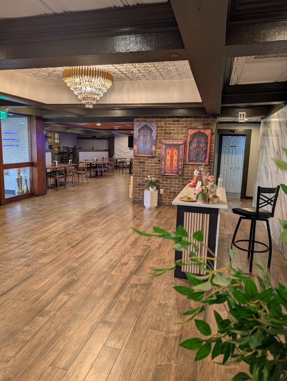 Elegant table setting in our premium Indian restaurant